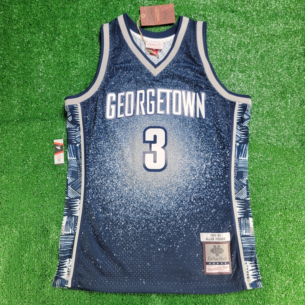 Mitchell & Ness Allen Iverson 95-96 Georgetown Hoyas Jersey Mens Size Medium New